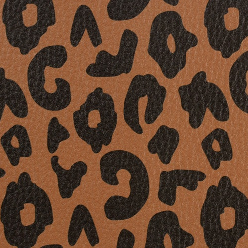 Kunstleder Happy Collection- braun/schwarz Leo